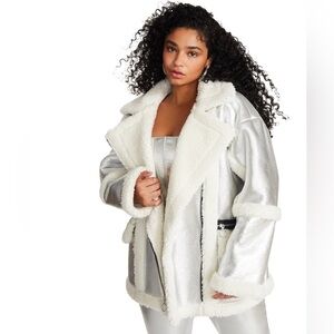 Steve Madden Freedman Coat silver
